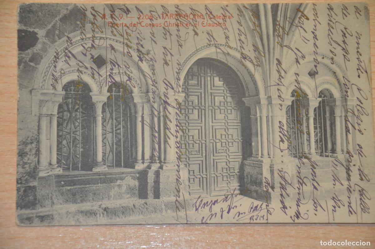 Postales: postal tarragona catedral puerta del corpus christi atv 2206