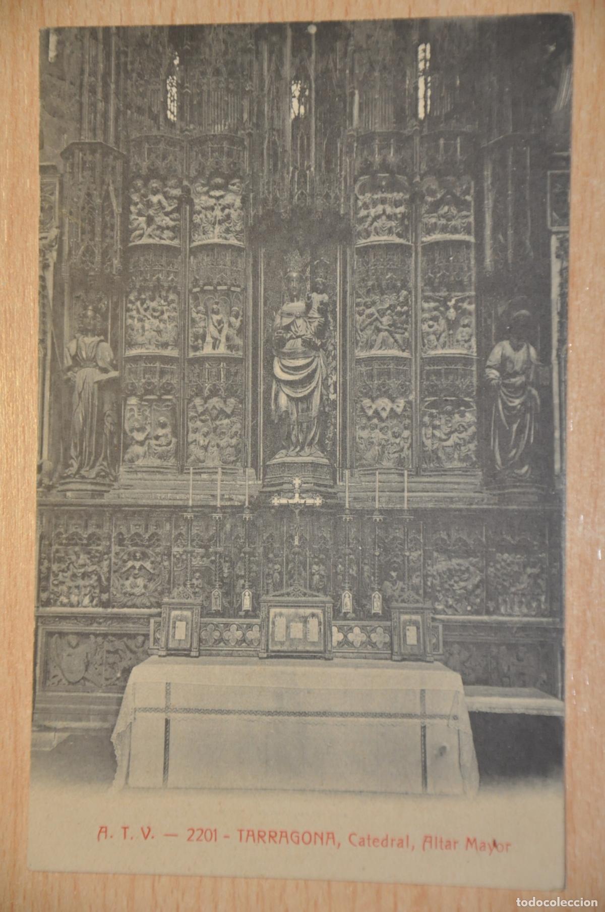 Postales: postal tarragona catedral puerta lateral del altar mayor atv 2201