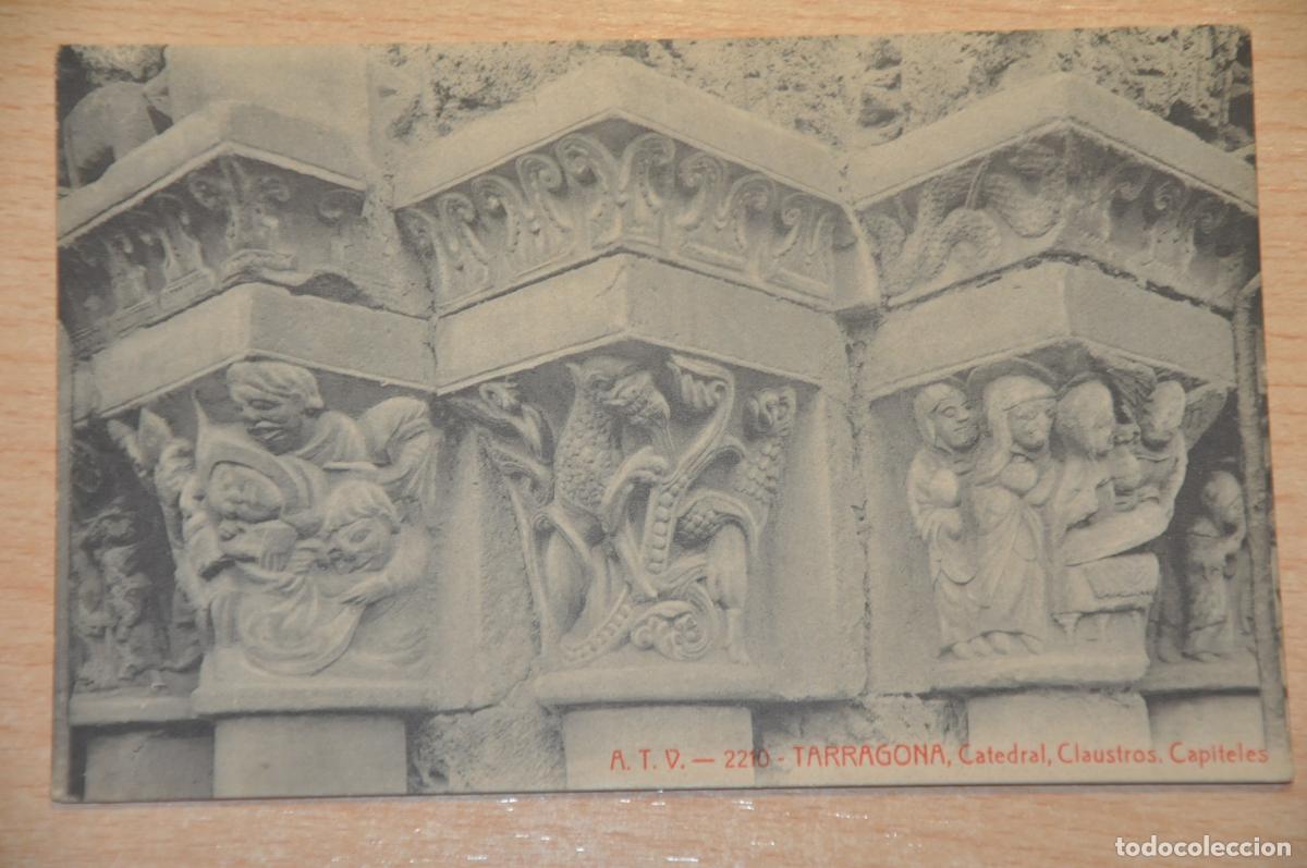 Postales: postal tarragona catedral claustros capiteles atv 2210