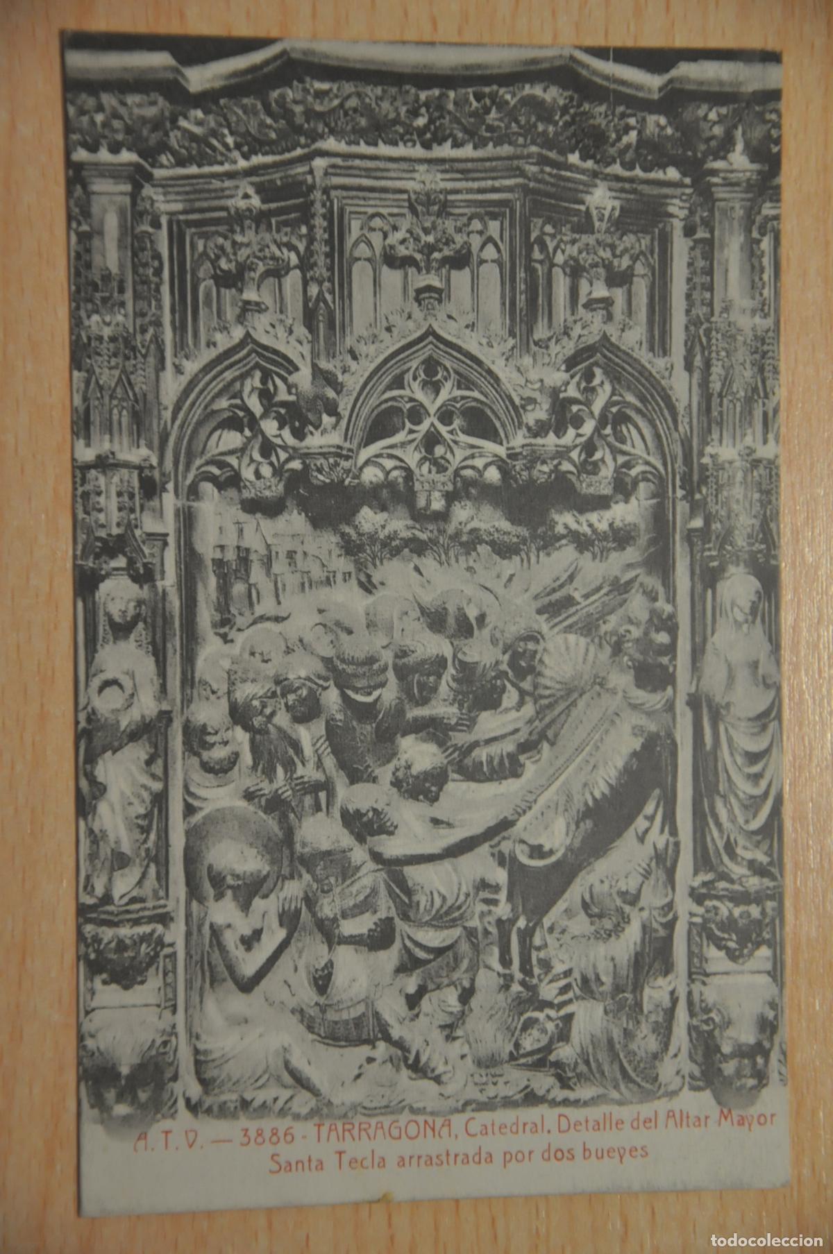 Postais: postal tarragona catedral detalle del altar mayor atv 3886