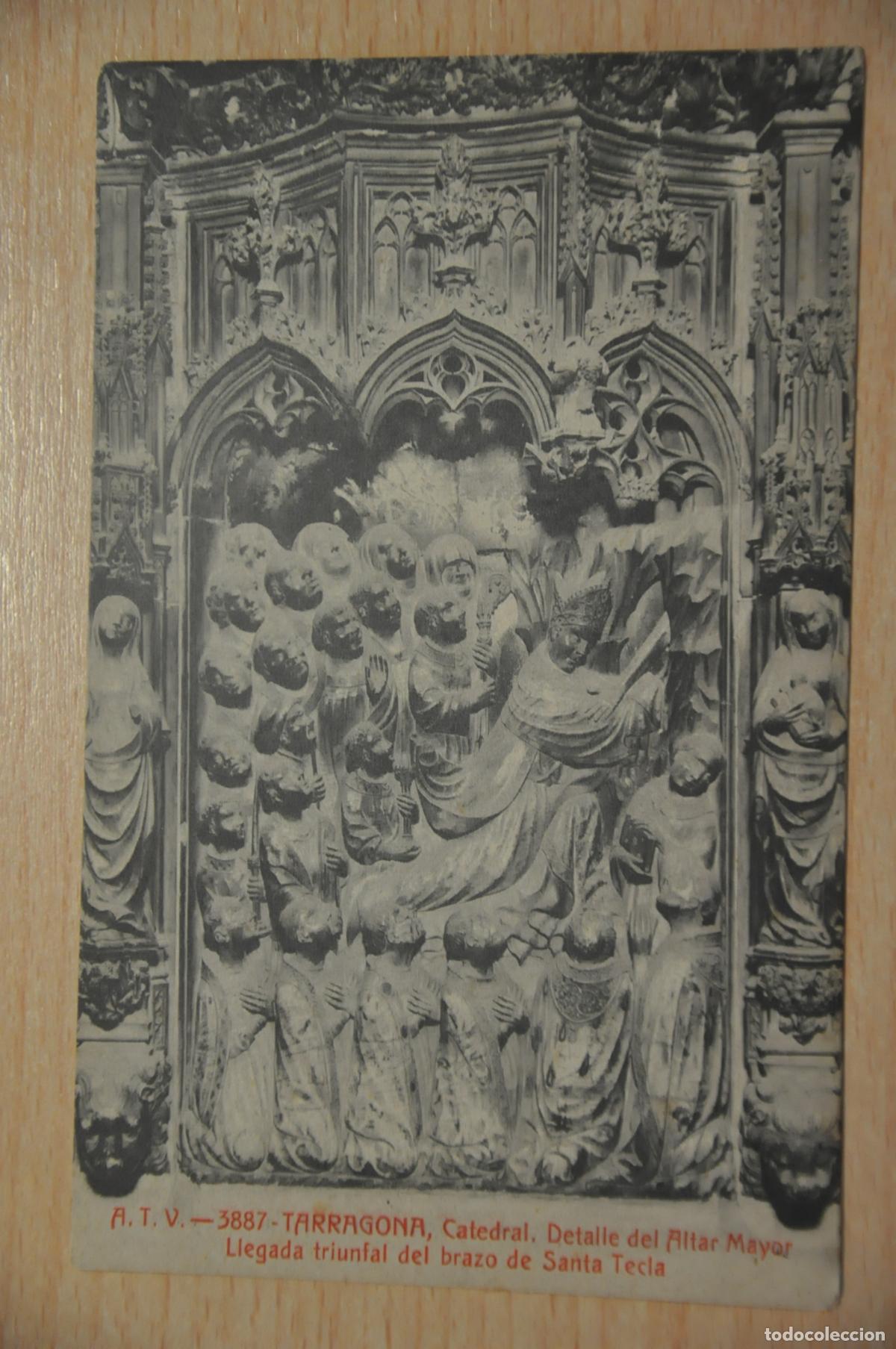 Postales: postal tarragona catedral detalle del altar mayor atv 3887