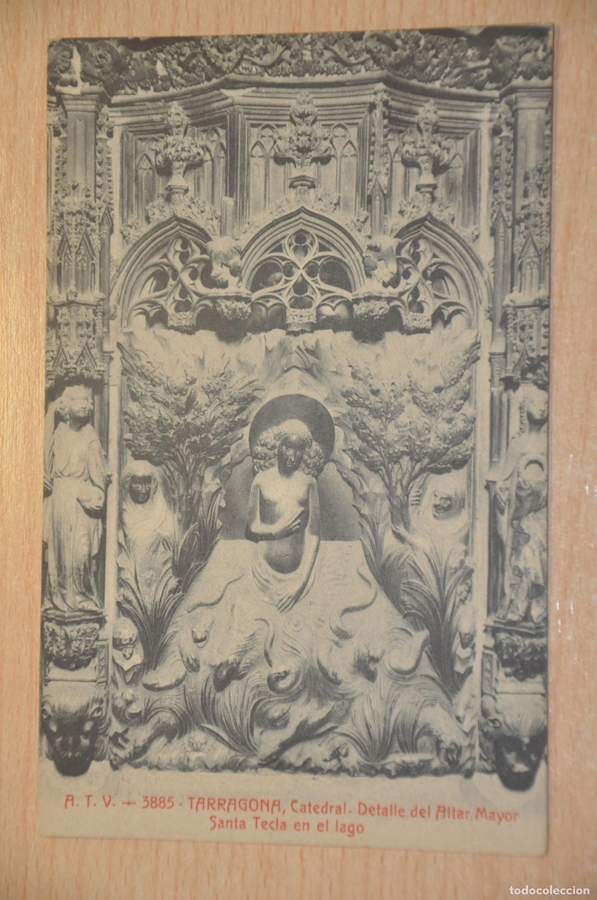 Postales: postal tarragona catedral detalle del altar mayor atv 3885