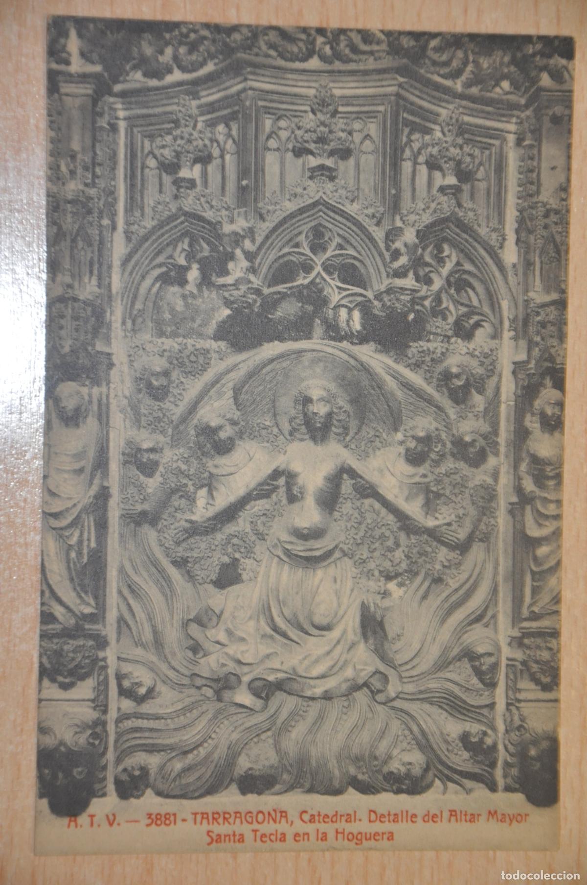 Postales: postal tarragona catedral detalle del altar mayor atv 3881