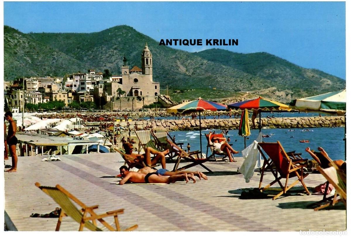 Postales: SITGES / SOLARIUM DE LA PLAYA / EDICION CYP SERIE II N&ordm; 291 / SIN FRANQUEAR
