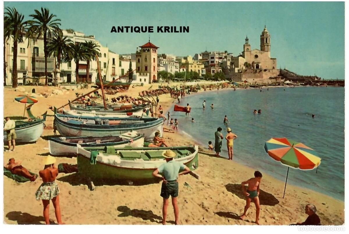 Postales: SITGES N&ordm; 19 PLAYA Y PUNTA / EDICIONES R. GASS&Oacute; / SIN FRANQUEAR
