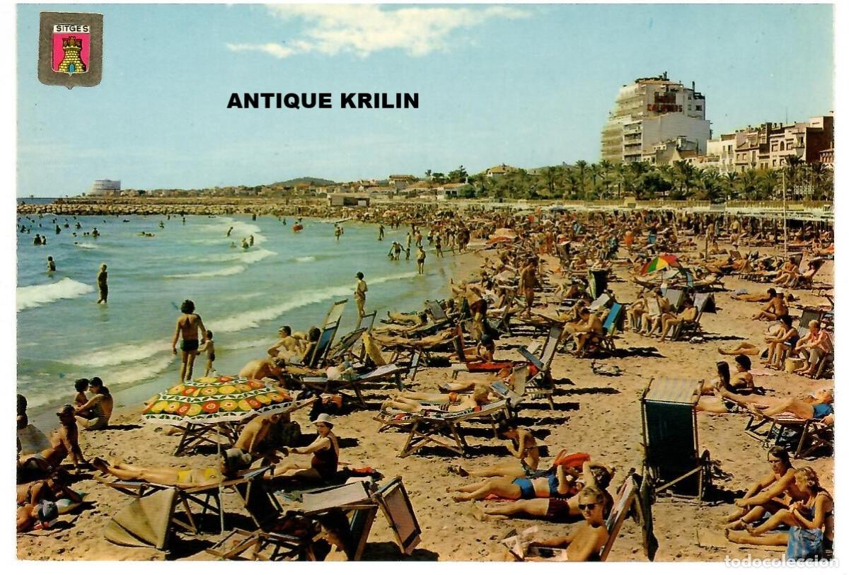 Postales: SITGES N&ordm; 26 PLAYA / EDICION ESCUDO DE ORO / SIN FRANQUEAR