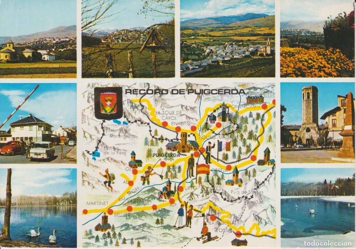 Postales: (11) PUIGCERDA . FRONTERA. MAPA - Foto 1