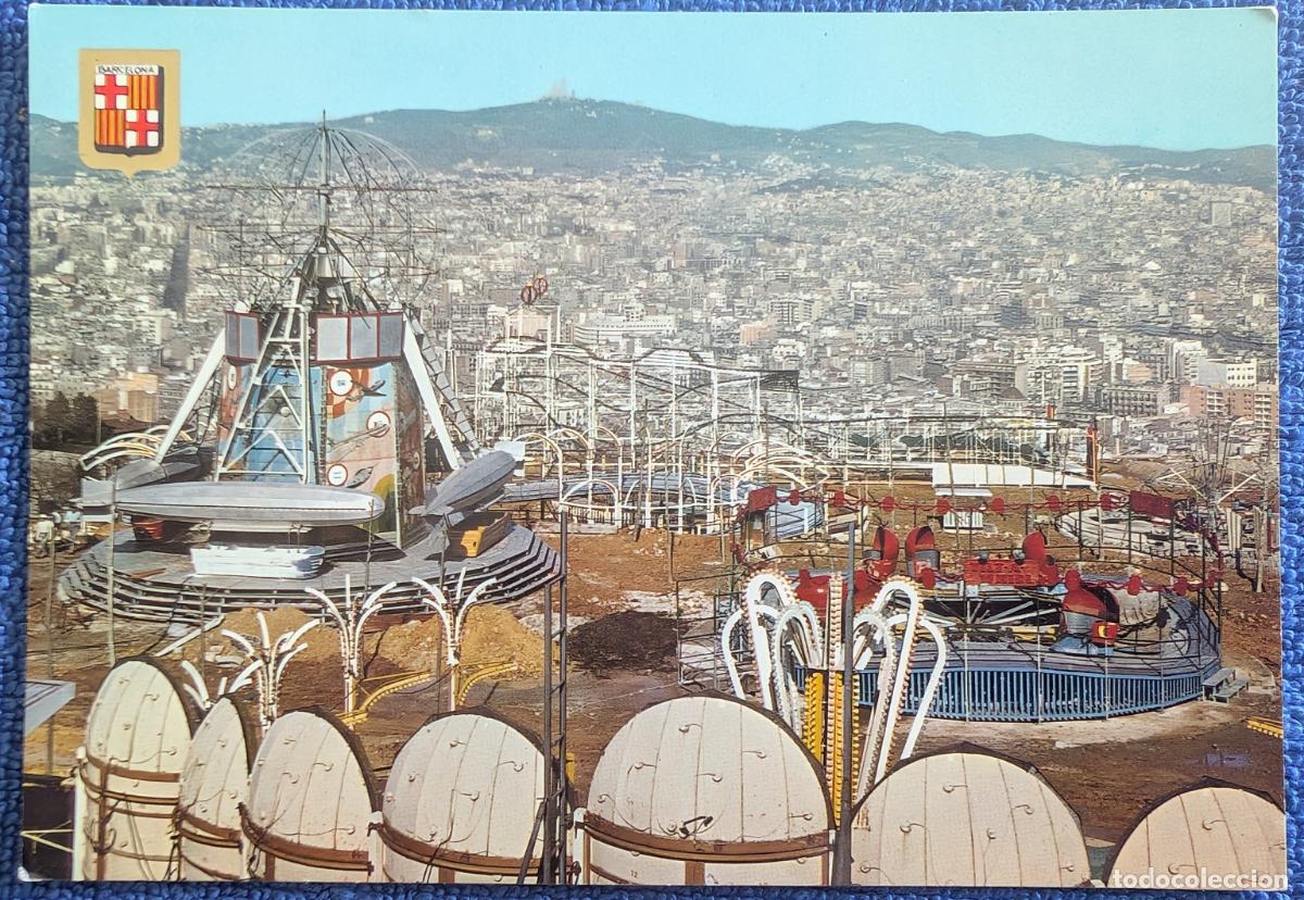 Postales: Parque de atracciones de Montjuich - Barcelona - Escudo de Oro (1968) &iexcl;Postal circulada!