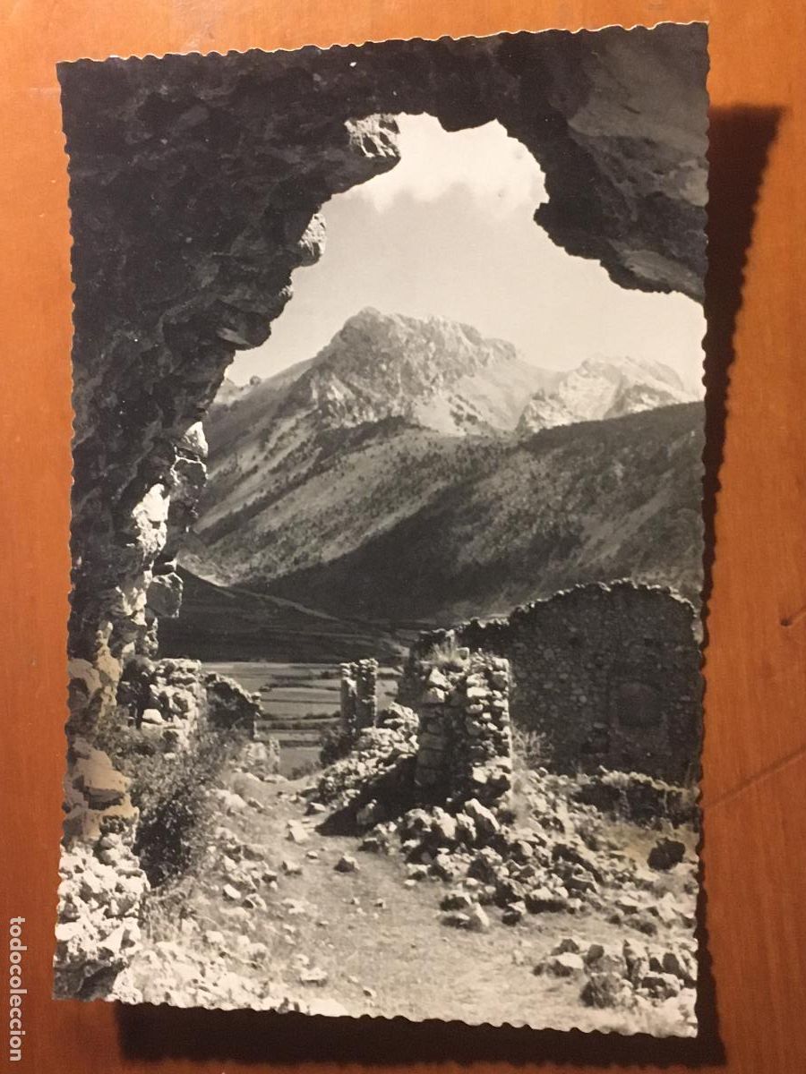 Postales: gosol pueblo viejo y pedraforca postal fotografica original antigua