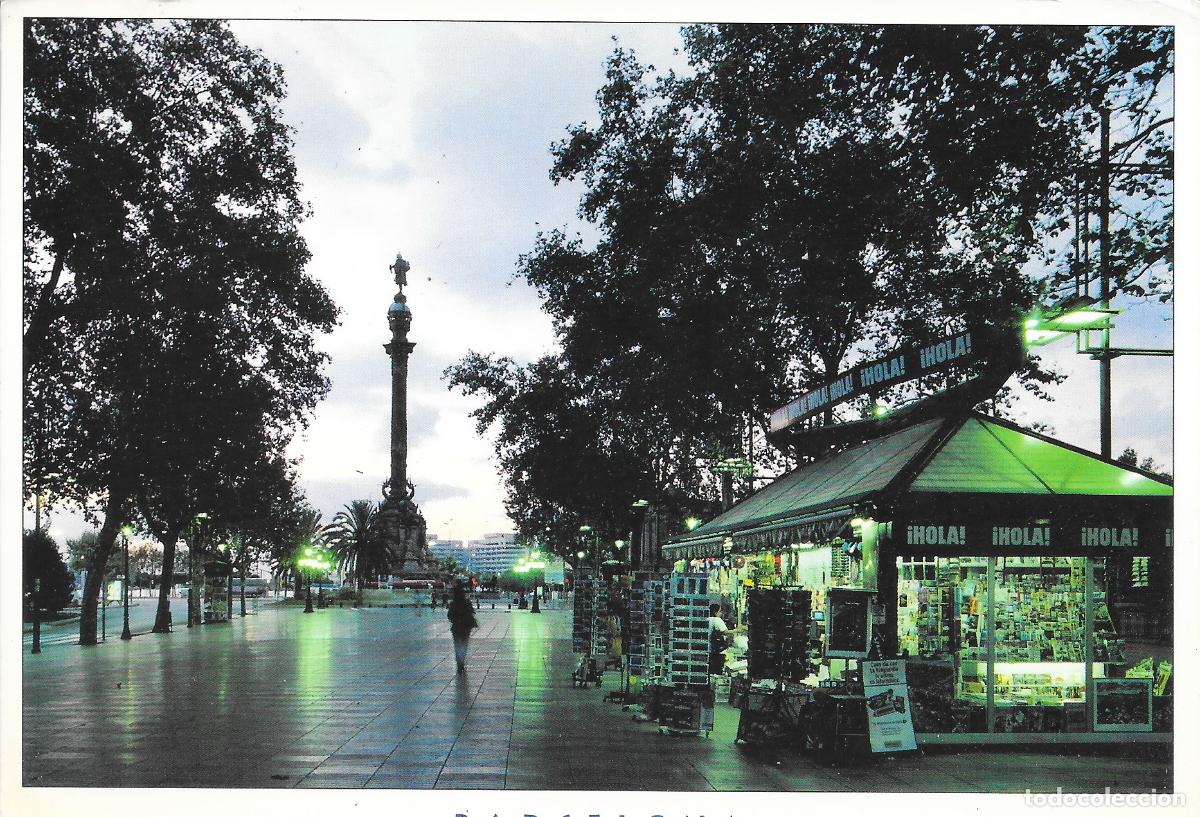 Postales: [POSTAL] Rambla y Monumento a Col&oacute;n. Barcelona (sin circular)
