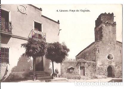 Postales: ANTIGUA POSTAL 4 CANOVES PLA&Ccedil;A DE L'ESGLESIA EDICION JOSEP PARERA