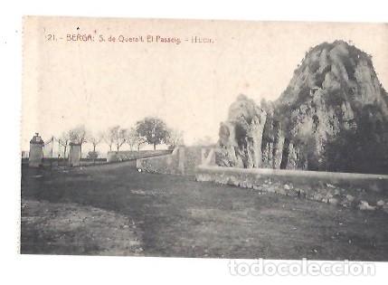 Cartoline: ANTIGUA POSTAL 21 BERGA S DE QUERALT EL PASSEIG HUCH