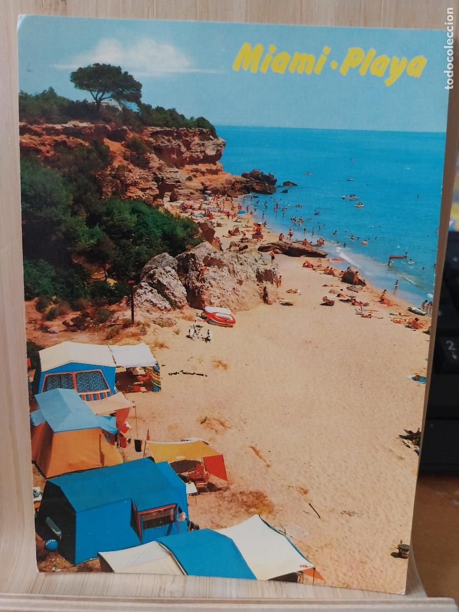 Postales: MIAMI PLAYA MONTROIG TARRAGONA ED RAYMOND 62 SC ORIGINAL TIENDAS CAMPA&Ntilde;A MUY ANIMADA