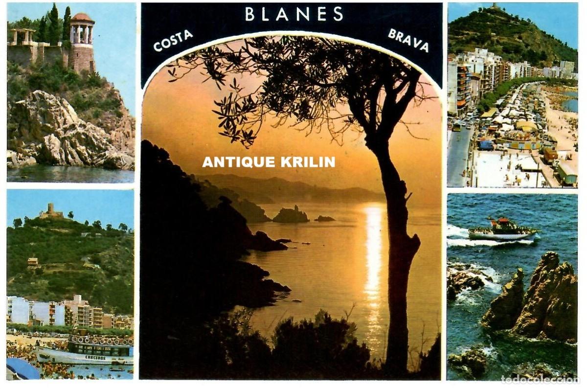 Postales: COSTA BRAVA / BLANES N&ordm; 628 VARIAS VISTAS / EXCLUSIVAS MURCIA / SIN FRANQUEAR