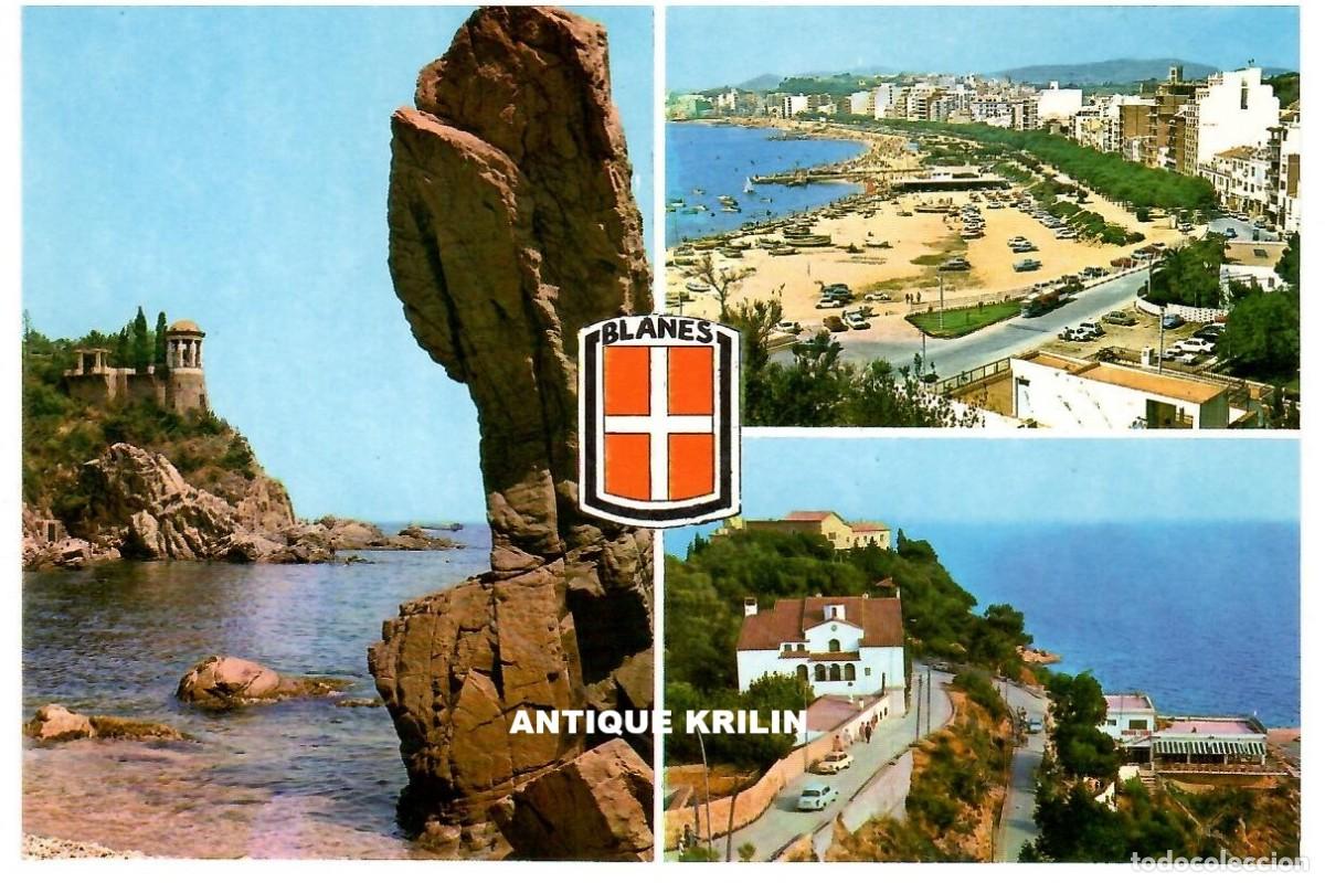Postales: COSTA BRAVA / BLANES N&ordm; 421 VARIAS VISTAS / EXCLUSIVAS MURCIA / SIN FRANQUEAR