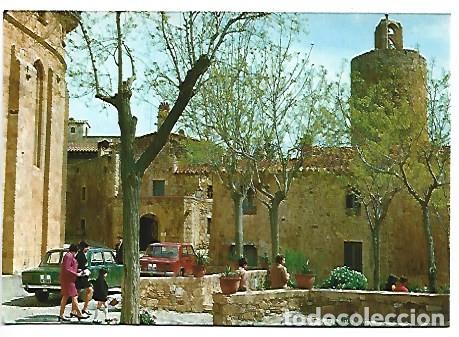 Postales: DETALLE DEL RECINTO GOTICO Y TORRE DE LAS HORAS.- PALS / GIRONA