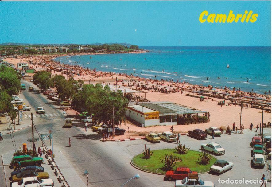 Postales: CAMBRILS (TARRAGONA) PLAYA, VISTA PARCIAL - FOTO COLOR RAYMOND N&ordm;31 - CIRCULADA