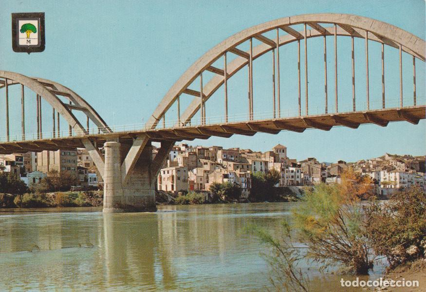 Postales: MORA DE EBRO (TARRAGONA) EL RIO AL PASO POR MORA - ESCUDO DE ORO N&ordm;5482 - ESCRITA