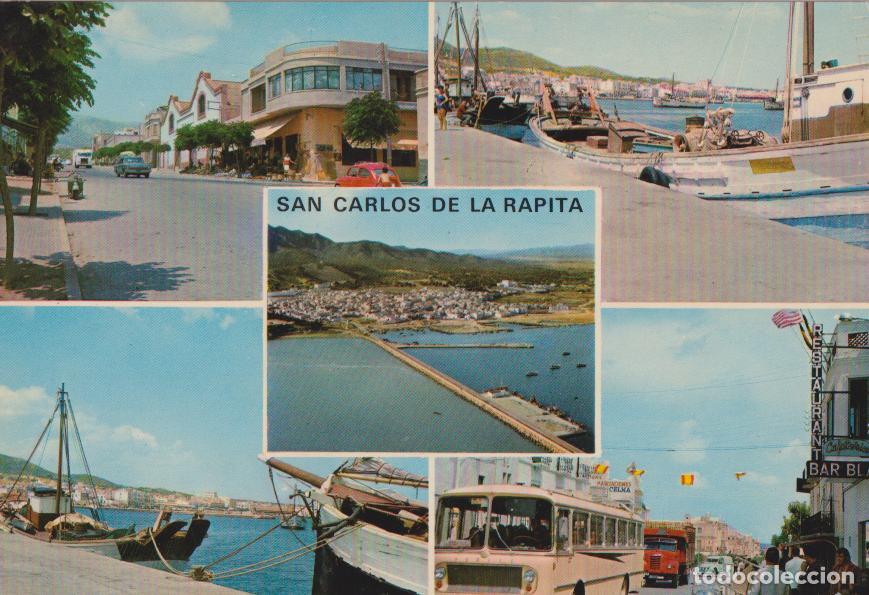 Postales: SAN CARLOS DE LA RAPITA (TARRAGONA) VARIOS ASPECTOS DE LA CIUD - FOTO COLOR RAYMOND N&ordm;8 - ESCRITA