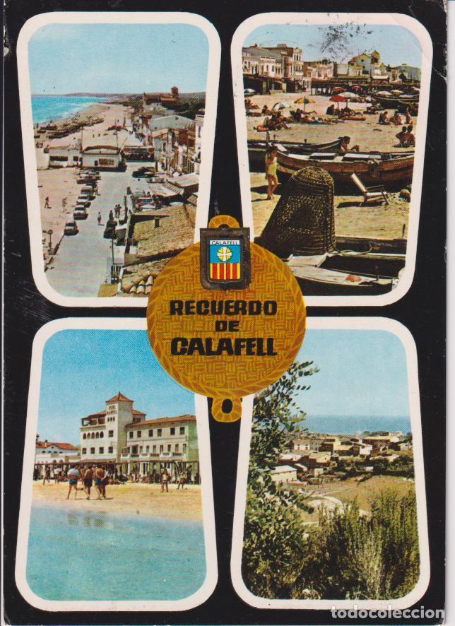 Postales: CALAFELL, VISTA PARCIAL, PLYA - SOBERANAS N&ordm;1239 - CIRCULADA