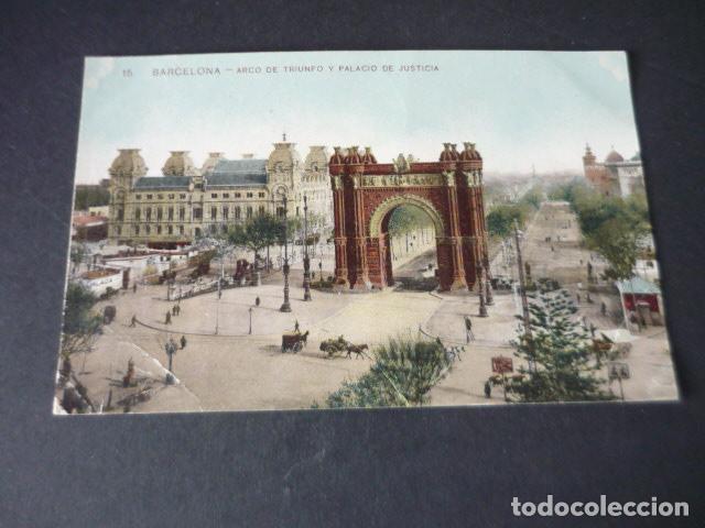 Cartoline: BARCELONA ARCO DEL TRIUNFO Y PALACIO DE JUSTICIA