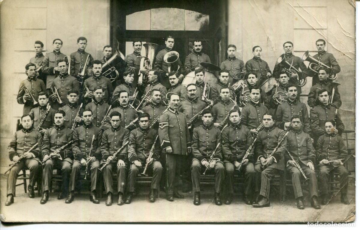 Postais: SAN ANDRES DE PALOMAR-BANDA DE MUSICA LA LUZ ANDRESENSE- MAESTRO PALANCA-A&Ntilde;O 1920-FOTOGR&Aacute;FICA