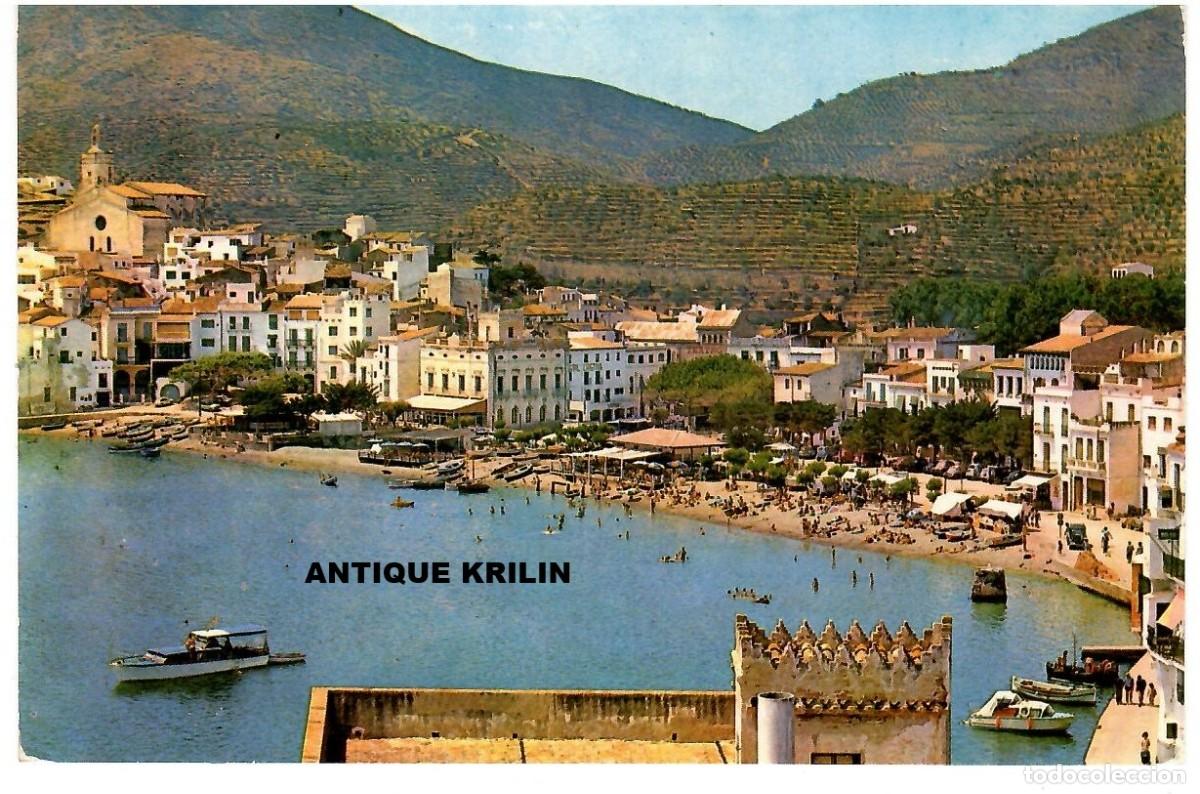 Postales: CADAQUES N&ordm; 78 AL PIE DE LOS MUROS .... / FOTO J. UBACH / SIN FRANQUEAR