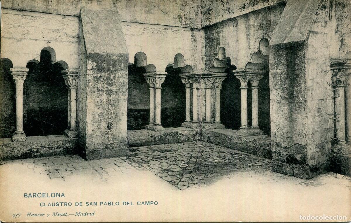 Postales: BARCELONA-CLAUSTRO DE SAN PABLO DEL CAMPO-HAUSER 937