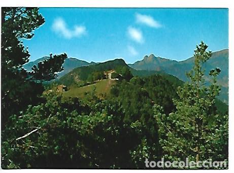 Postales: SANTUARI DE NOSTRA SE&Ntilde;ORA DE FALGAS, VISTA AMB EL PEDRAFORCA AL FONS.- POBLA DE LILLET / BARCELONA