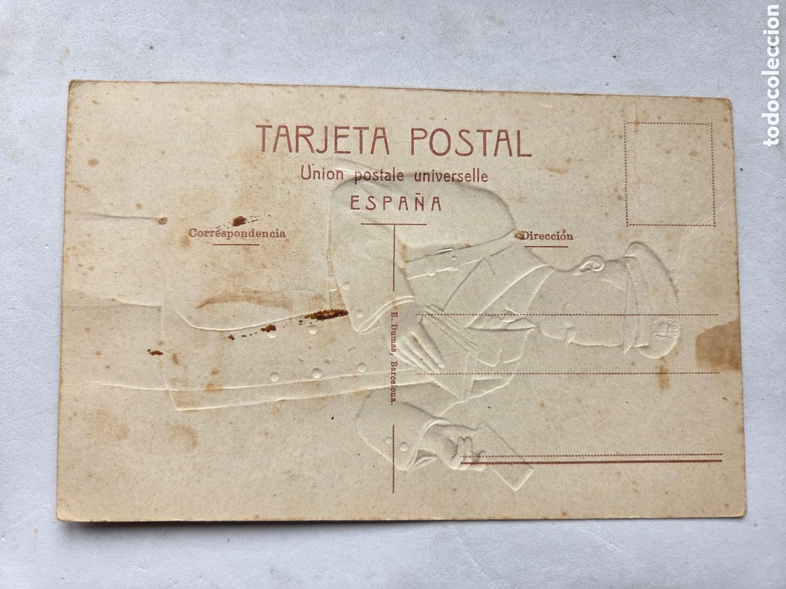 Postales: VENDRELL CARTERO CON DESPLEGABLE COLOREADA Y RELIEVE - Foto 5