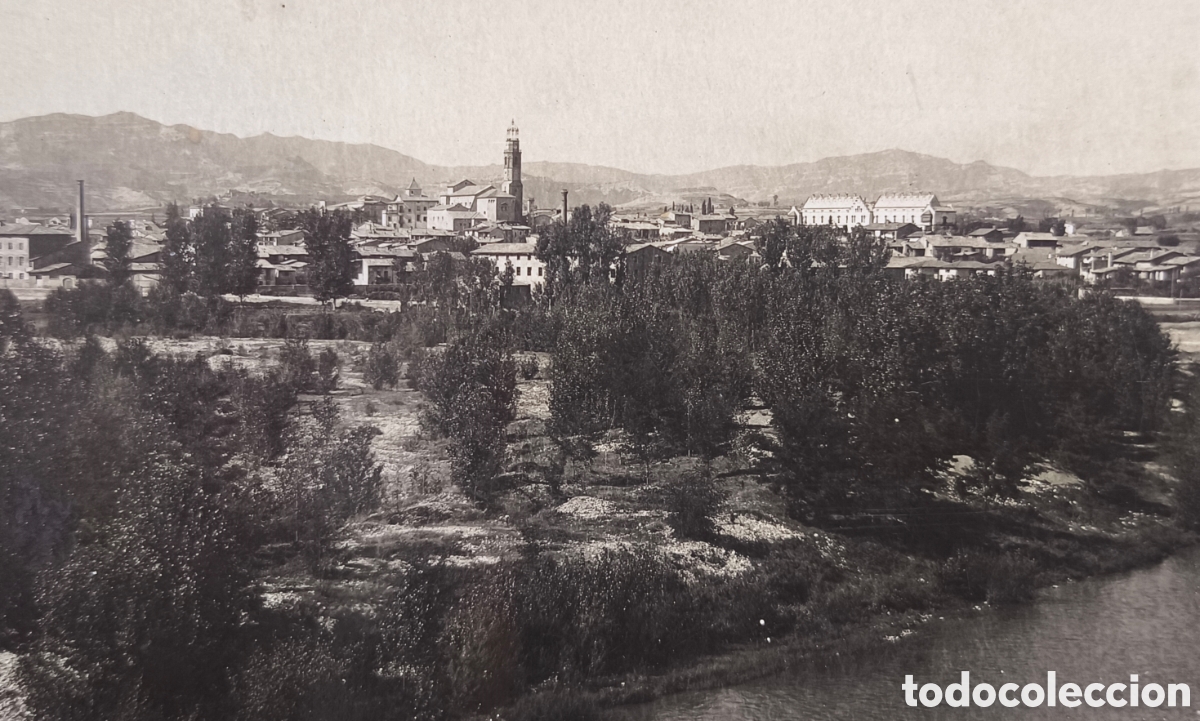 Postales: MANLLEU VISTA PANOR&Aacute;MICA POSTAL FOTOGR&Aacute;FICA FOTOGRAF&Iacute;A OSONA C. 1950