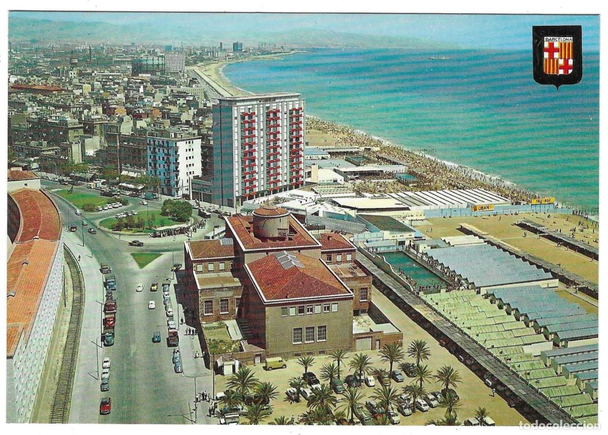 Postales: Postal Barcelona. Playa de la Barceloneta. ref. 7-cat598