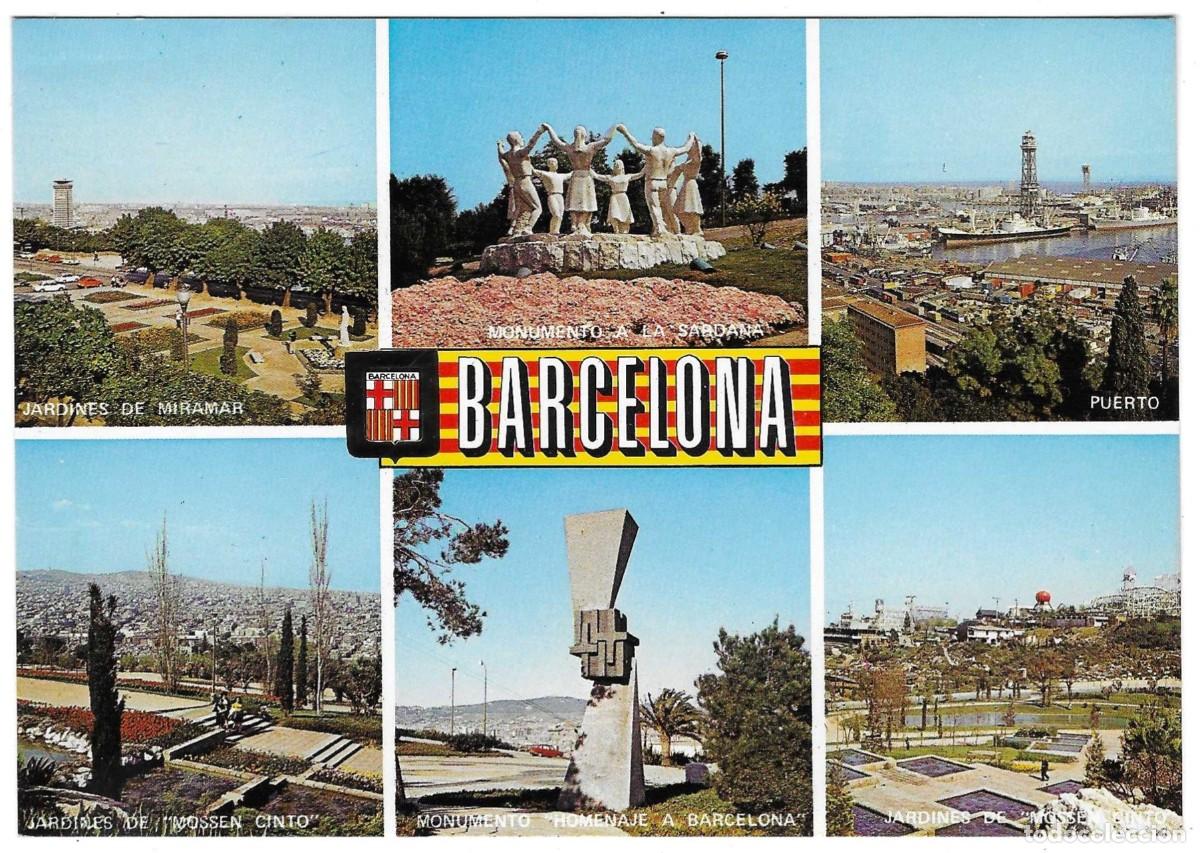 Postales: Postal Barcelona. Varias vistas. ref. 7-cat600