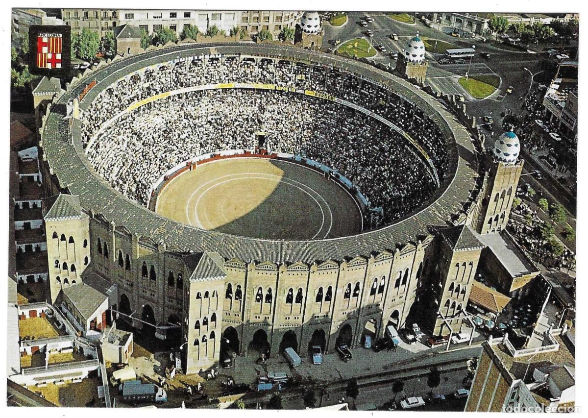 Postales: Postal Barcelona. Plaza de Toros Monumental. Vista A&eacute;rea. ref. 7-cat601