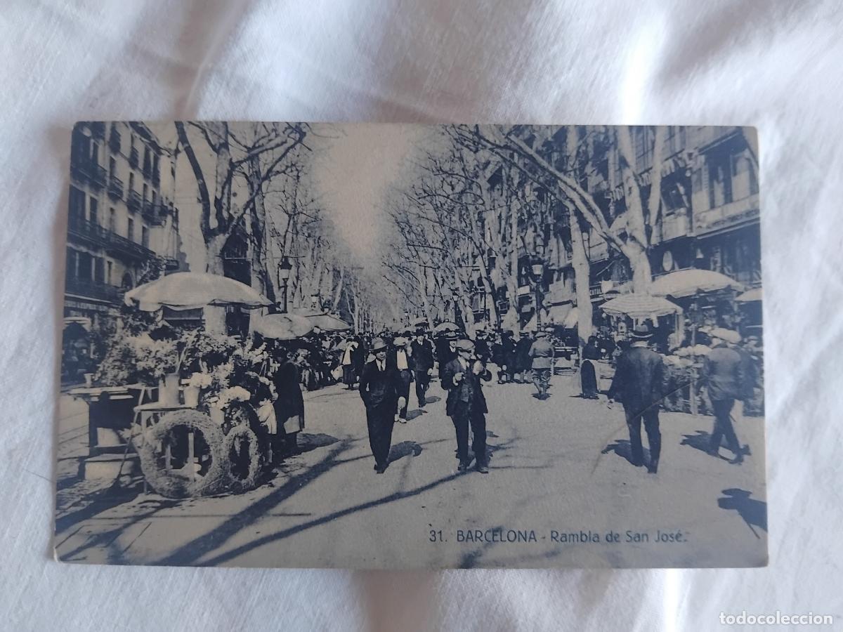 Postales: POSTAL 31 BARCELONA RAMBLA DE SAN JOSE. POSTALES FERGUI.