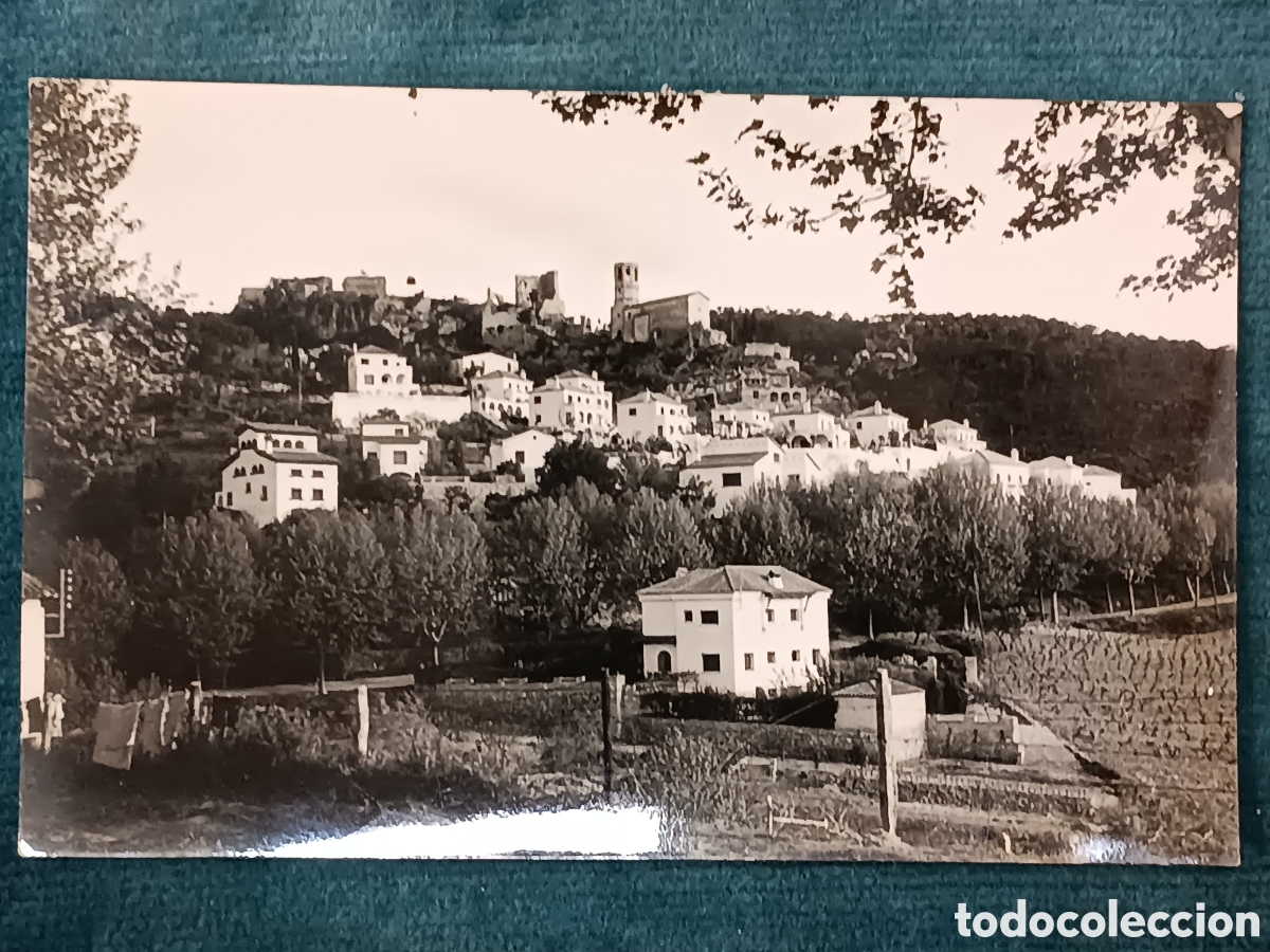 Postales: Gelida 4. Vista del Castillo y Els Tarongers