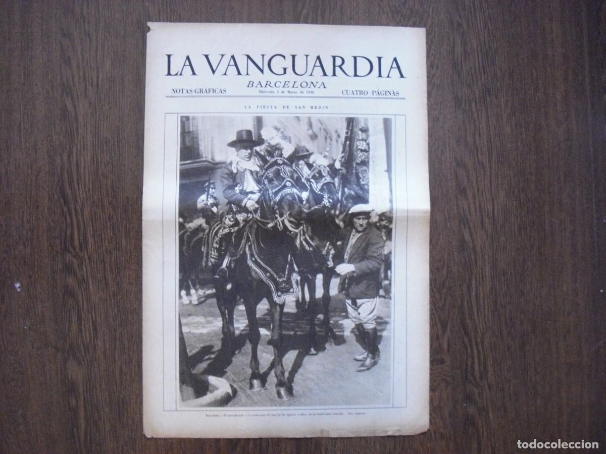 Cartoline: LA VANGUARDIA , MARZO 1930 .FIESTA DE SAN MEDIR EN BARCELONA 4 PAGS