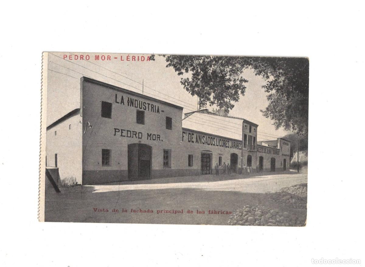 Postales: LERIDA. PEDRO MOR. FACHADA PRINCIPAL F&Aacute;BRICA