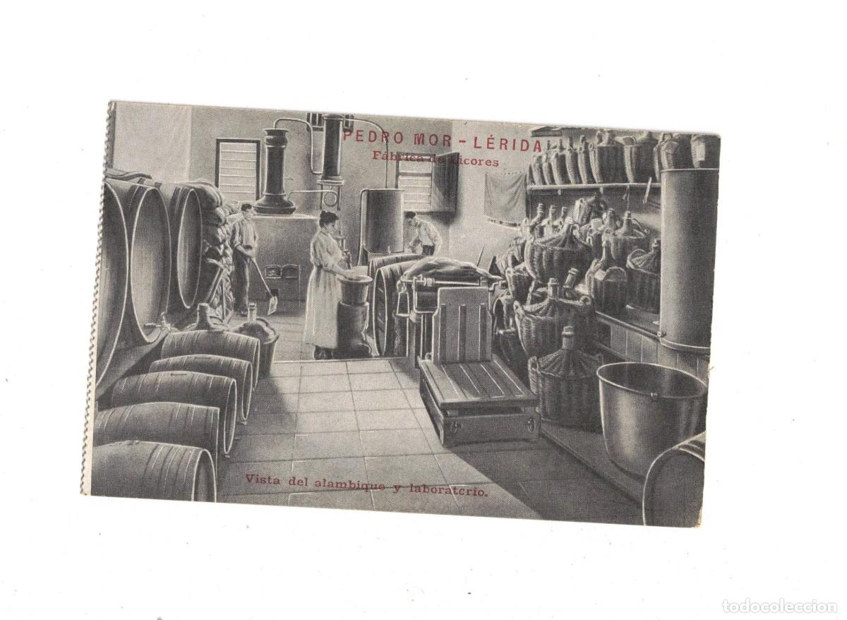 Postales: LERIDA. PEDRO MOR. ALAMBIQUE Y LABORATORIO