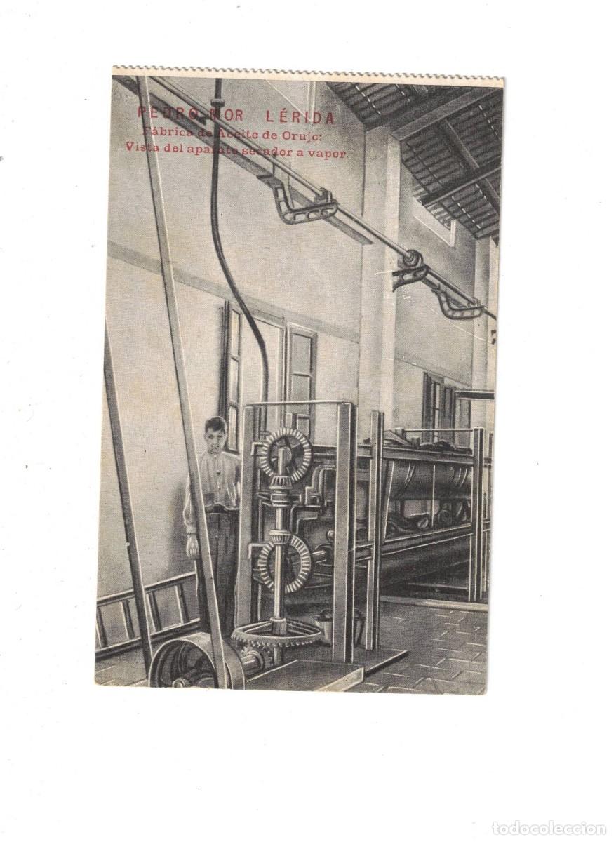 Postales: LERIDA. PEDRO MOR. F&Aacute;BRICA DE ACEITE DE ORUJO