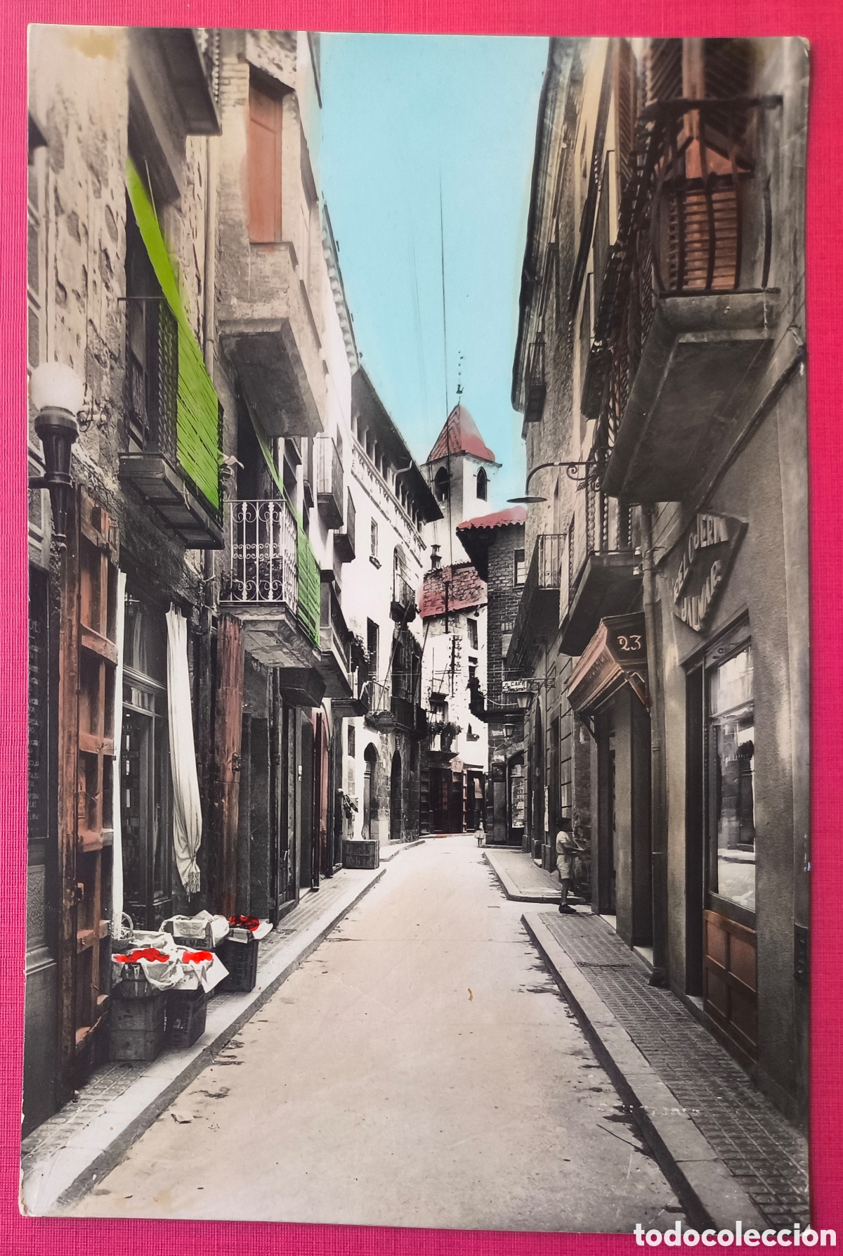 Postales: SOLSONA CARRER CASTELL POSTAL FOTOGR&Aacute;FICA COLOREADA LLEIDA L&Eacute;RIDA C. 1955