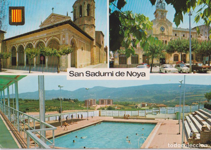 Postales: SAN SADURNI D'ANOIA (BARCELONA) DIVERSOS ASPECTOS &ndash; ESCUDO DE ORO N&ordm;6166 &ndash; CIRCULADA