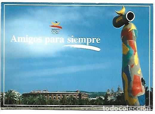 Postales: &rdquo; LA DONA &rdquo;, OBRA DE MIRO.- COLECCION OLIMPICA BARCELONA&acute;92