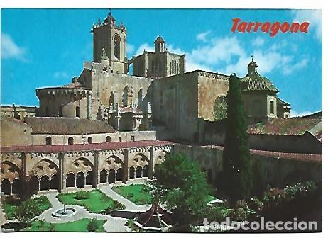 Postales: CATEDRAL - JARDIN DEL CLAUSTRO Y CAMPANARIO.- TARRAGONA