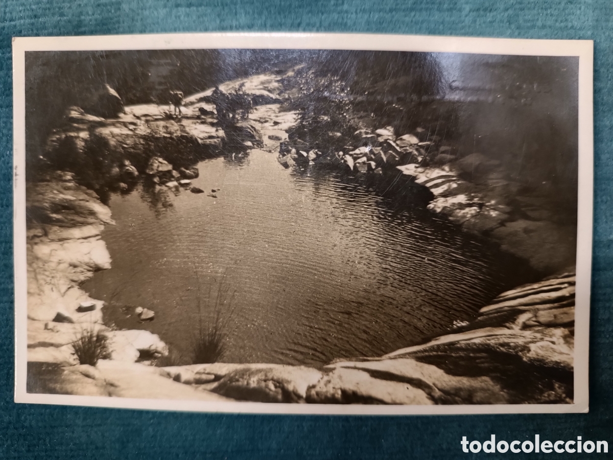 Postales: GUALBA (MONTSENY). ESTANQUE FORMADO POR EL &rdquo;SALT DEL GORG&rdquo;