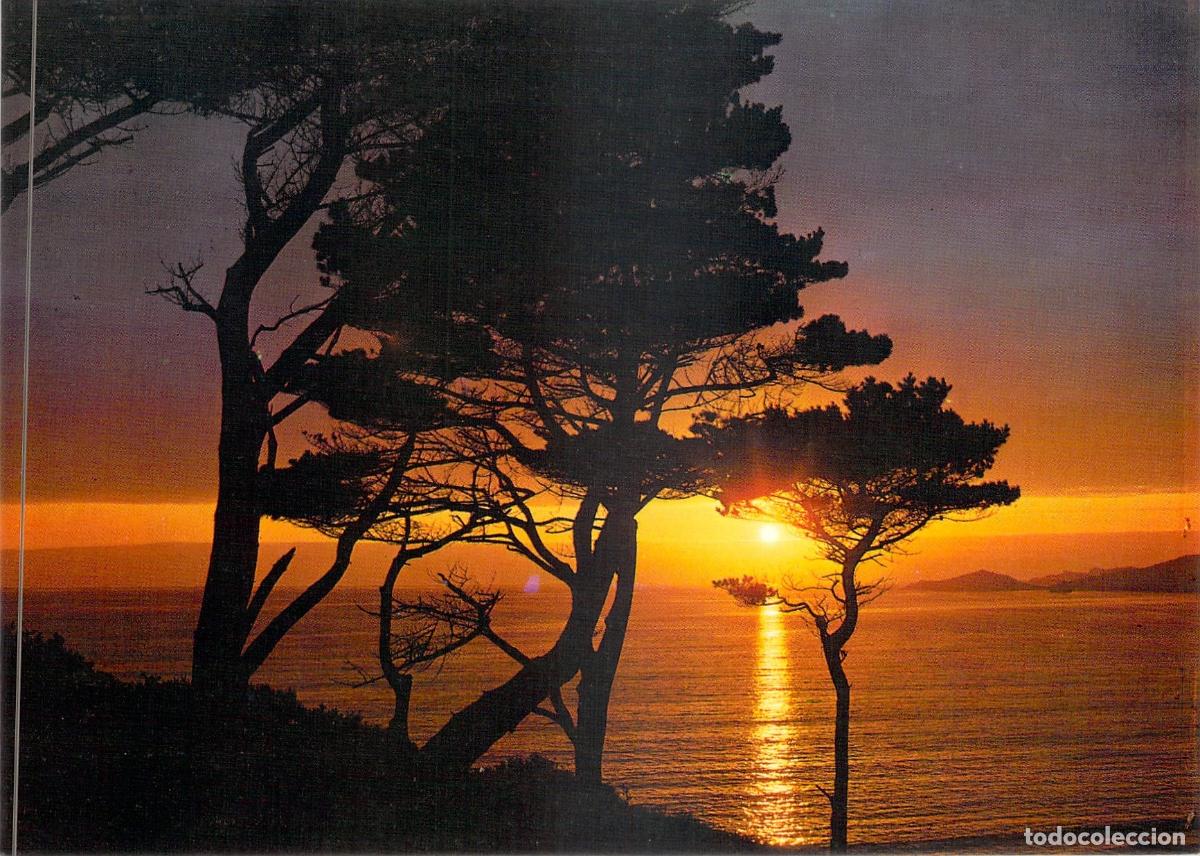 Postales: Postal de Puesta de Sol en el Mar Mediterr&aacute;neo, Barcelona