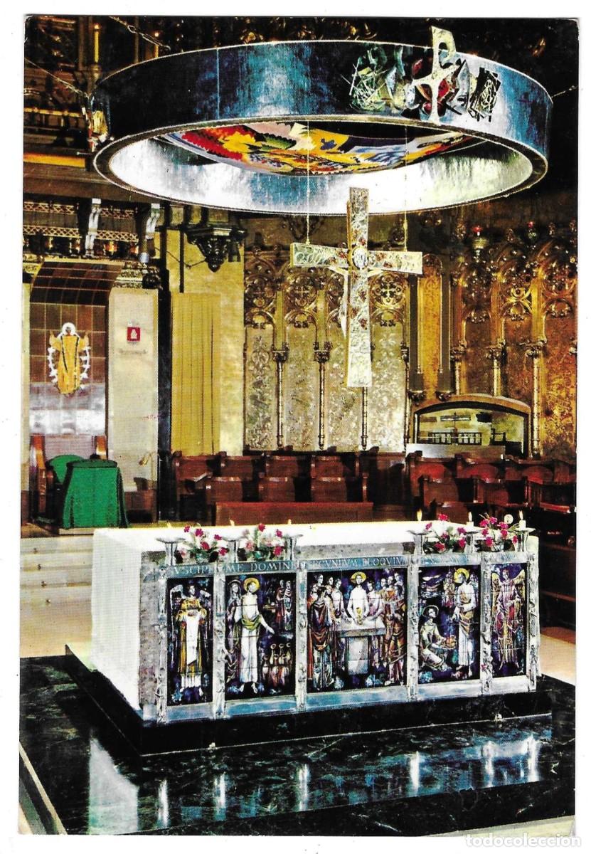 Postales: Postal Montserrat. Barcelona. Altar Mayor de la Bas&iacute;lica. ref. 7-cat613