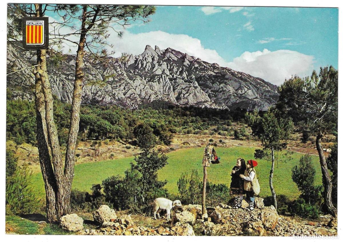 Postales: Postal Catalunya t&iacute;pica. Peregrins a Montserrat. ref. 7-cat614
