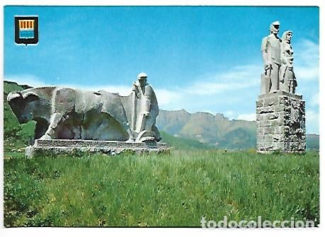 Postales: MONUMENT A LA FAMILIA CAMPEROLA.- PETITA SUISSA CATALANA - HOSTALETS D&acute;EN BAS / GIRONA
