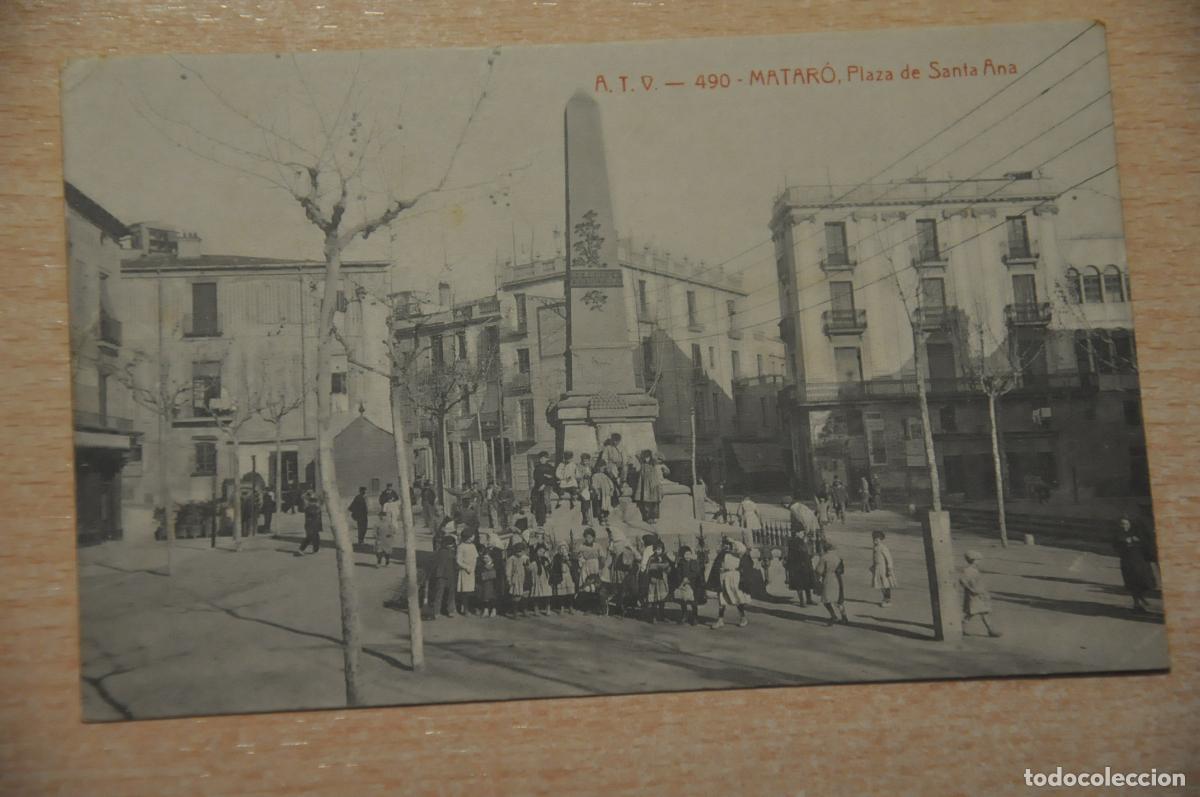 Postales: postal mataro, plaza de santa ana atv 490